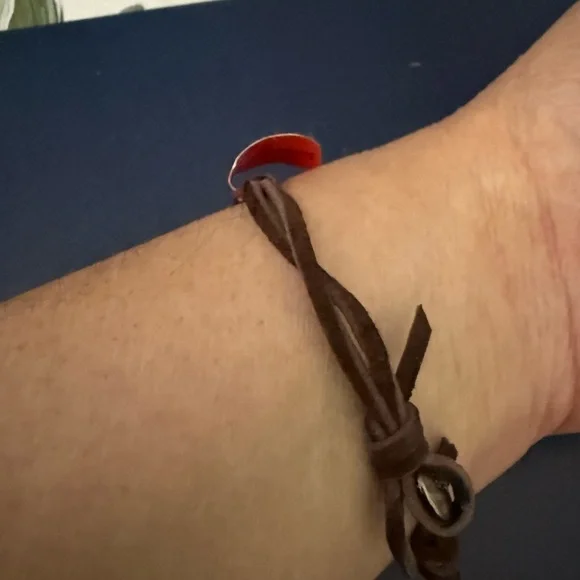 James Avery Leather Bracelet with Turquoise Stone. Retired. NWT - Picture 3 of 5